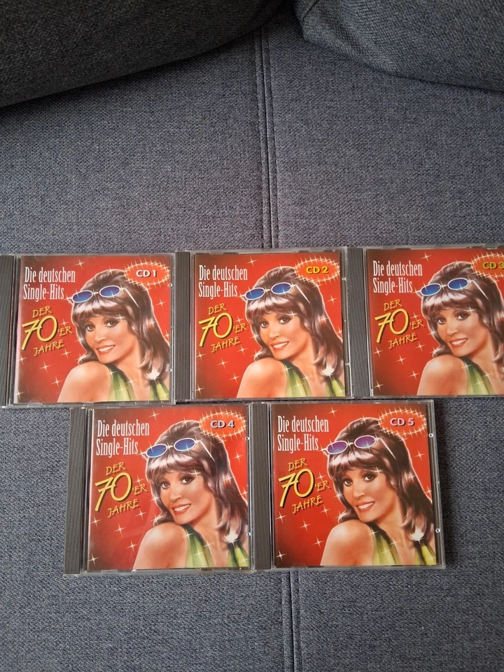 5 CD - DIE DEUTSCHEN SINGLE-HITS DER 70er JAHRE - Milva, Bino, Gitte, Tony, Hajo - Bild 1 von 4
