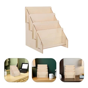  Grußkartenständer: Stufenständer aus Holz für Postkartenprospekt - Bild 1 von 12