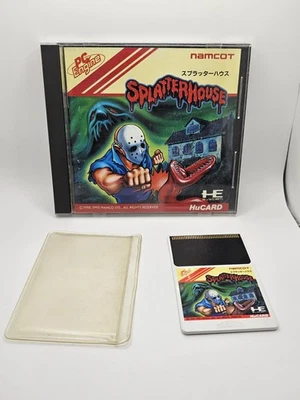 Splatterhouse HuCard PC Engine (Namcot 1988/1990) Japan Import Complete TESTED - Image 1 of 4