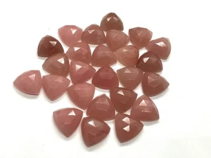 Guava Quartz AAA Natural Trillion Rose Cut Loose Gemstone Making All Jewelry - Picture 1 of 11