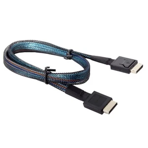 1Pcs OCuLink PCI-E SFF-8611 4i to OCuLink SFF-8611 SSD Data Active Cable 50cm - Photo 1/8