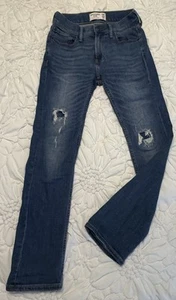 Abercrombie & Fitch Kids Skinny Jeans, Size 11/12, Blue Denim, Stretch - Picture 1 of 6
