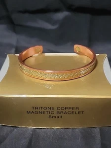 Pulsera AVON Cobre Tri-Tono Magnética Grande Pequeña NUEVA 2000. Ccc - Imagen 1 de 4