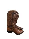 Vintage Amazonas Men’s Brown Leather Cowboy Western Boots Sz 9