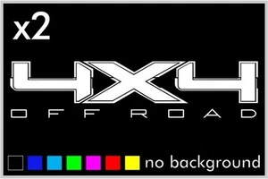 (2) 4x4 Off Road Sticker Decal Ford F-150 Truck Window offroad Pick-up - Picture 1 of 15