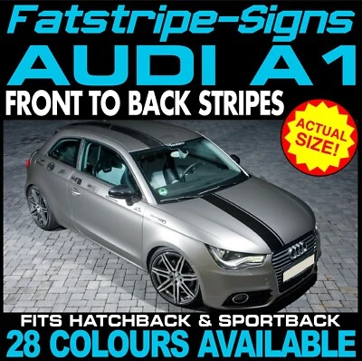 para adaptarse a CALCOMANÍAS DE GRÁFICOS AUDI A1 RAYAS VINILO SPORTBACK S-LINE S1 - Imagen 1 de 2