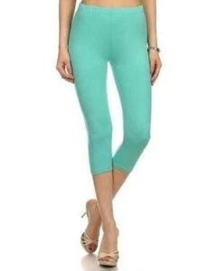 Leggings suaves de mantequilla de cintura alta divertidos de verano de Capri como nuevos - Imagen 1 de 4