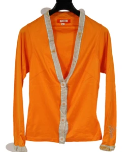Cárdigan corto Voyage Invest In The Original talla grande naranja chaqueta de algodón - Imagen 1 de 16