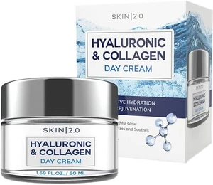 Skin 2.0 Hyaluronic & Collagen Day Cream Intensive Hydration Brightening 50ml - Imagen 1 de 10