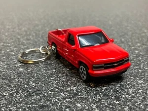 Chevy Silverado 454 SS Truck Keychain Red Hot Wheels Matchbox 1993 - Picture 1 of 4
