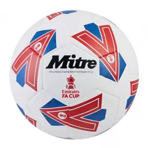 2023/24 Mitre FA Cup White Blue Red Replica Training Quality Football - Free P&P - Picture 1 of 1