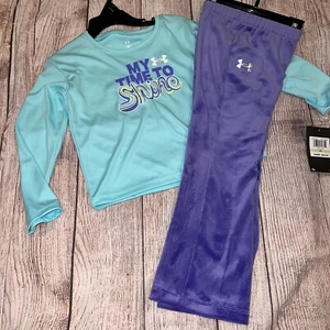 Under Armour Toddler Girls My Time to Shine Flare Leggings Set Outfit NEW - Picture 1 of 1