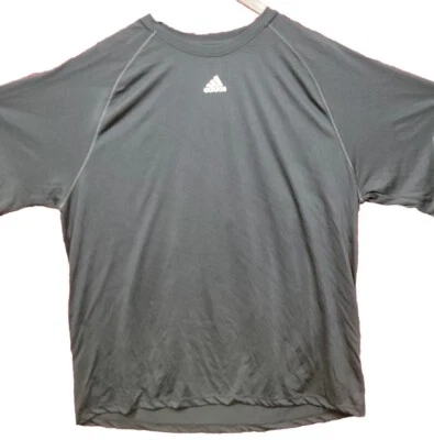 Camiseta deportiva Adidas NEGRA para hombre XXL 2XL rendimiento adulto Climalite LS Foto 1 de 4