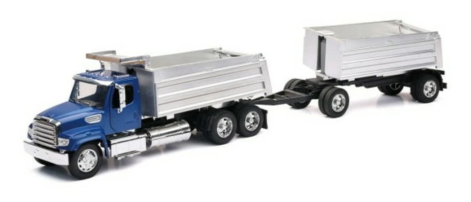 New  Ray 1/32 Freightliner 114SD Dump Truck w/Dump Trail Color may vary NRY10973 - Image 1 of 1
