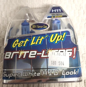 Brite-Lights BL-H11B802 Xenon Gas Blue Headlight, Pair - Picture 1 of 2