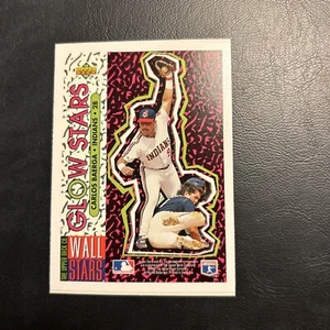 Cttc 1993 Upper Deck #105 Fun Pack Glow Star Sticker Carlos Baerga - Picture 1 of 2