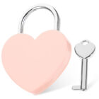 Pink Zinc Alloy Heart Lock Lovers Engraved Padlocks Metal Locker Cabinet