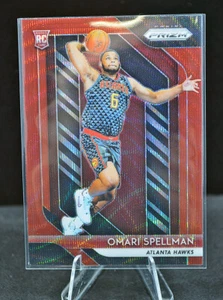 2018-19 Panini Prizm - Omari Spellman #88 Ruby Wave Prizm (RC) - Picture 1 of 2