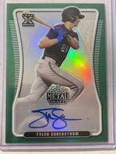 2020 Leaf Metal Draft TYLER SODERSTROM Green Prizmatic Auto /10 #BA-TS1 Oakland