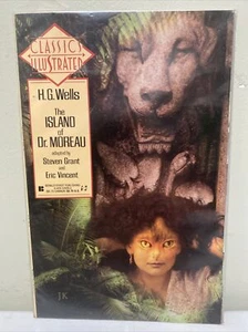 CLASSICS ILLUSTRATED THE ISLAND OF DR. MOREAU #12 H.G. WELLS 1990 - Picture 1 of 2