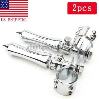 Clavijas de pie cromadas Highway Spike para Kawasaki Vulcan 1500 1600 1700 Classic Nomad Foto 1 de 4