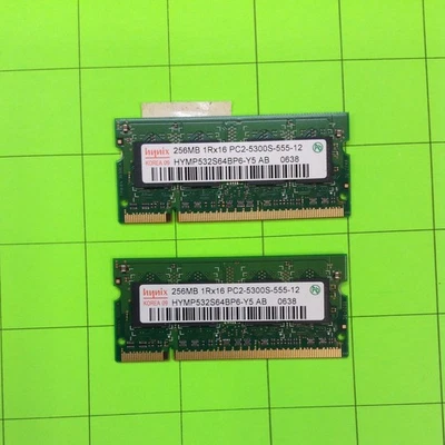 Set of (2) Hynix HYMP532S64BP6 434740-001 HYMP532S64BP6-Y5 256MB DDR2-667 (P - Image 1 of 2