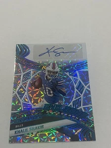 2025 Panini Revolution Khalil Shakir End Zone Autographs Kaleido Auto 1/1 Bills - Picture 1 of 2