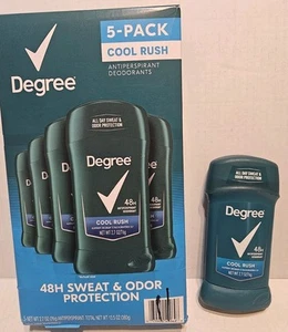 Degree Dry 48H Sweat & Oror Protection Antiperspirant, Cool Rush 2.7 oz., 5 pk.  - Picture 1 of 7