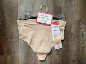 RED HOT by SPANX bragas tanga modeladoras nuevas con etiquetas para mujer ~ paquete de 2 ~ talla grande ~ NUEVAS - Imagen 1 de 5