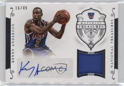 2014-15 Panini National Treasures Material Signatures/49 Kenny Anderson automático Foto 1 de 2