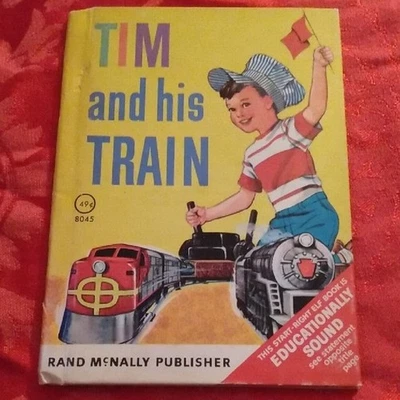 Rare Vintage 1949 Tim And His Train 8045  Rand Mcnally Elf Books Series - Image 1 of 4