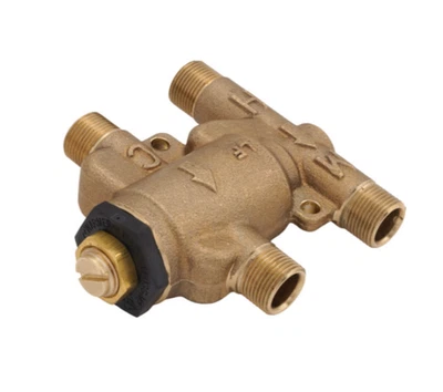 Watts Thermostatic Mixing Valve Lead Free Brass 3/8" LFUSG-B M3 0204152 1070 - Image 1 of 4