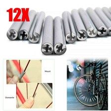 12pcs Cycling Wheel Spoke Reflector Bike Bicycle Reflective Mount Clip Tubes Kit