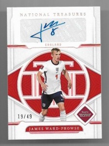 2022 Panini National Treasures Auto Card: James Ward-Prowse #19/49