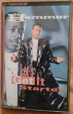 LET'S GET IT STARTED M. C. HAMMER CASSETTE TAPE FROM 1988 - Image 1 of 4