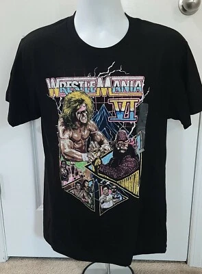 Camiseta para hombre nueva con etiquetas Wrestle Mania Macho Man Randy Savage talla mediana Foto 1 de 3