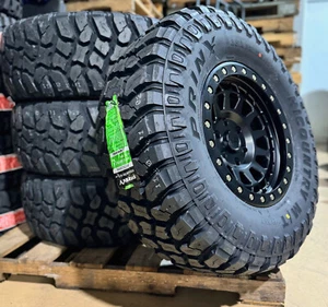 4) 17x9 Black Rhino Primm Wheels Rims 35 MT Tires 6X5.5 22 Toyota Tundra Sequoia - Picture 1 of 5
