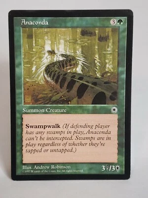 MTG Anaconda (2) Portal Regular Uncommon Magic 2 DINGS TOP EDGE - Image 1 of 4