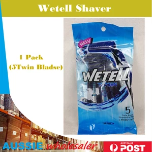 5 pcs Wetell Shaver Twin Blade Smooth Skin Hair Shaving Beard - Picture 1 of 2