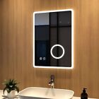 LED Bathroom Mirror/Cabinet with Lights Illuminated Demister Pad Wall Mounted