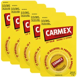 5 x Carmex JAR Orignal formula Lip Balm Moisturising Dry lips 7.5g / 0.26oz USA - Picture 1 of 3
