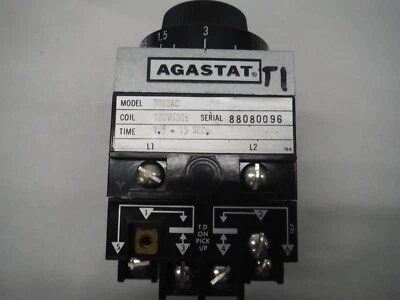 Agastat 7012AC Time Delay Relay 120V 60HZ - Image 1 of 4