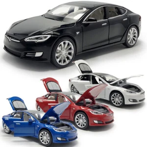 1/32 Tesla Model S 100D Model Car Diecast Toy Vehicle Toys for Boys Gifts Kids - Picture 1 of 28