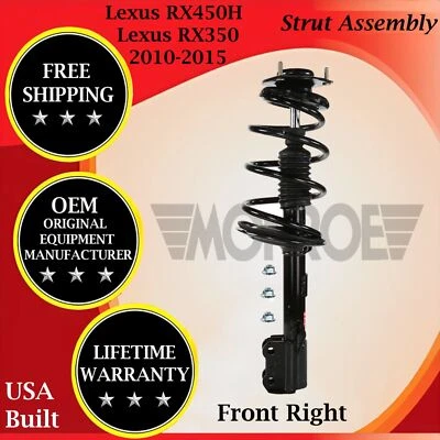 Monroe OEM Front Right Strut For 2010-2015 Lexus RX350/RX450H Lifetime Warranty - Image 1 of 4