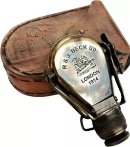 Monocular de Latón con Estuche Telescopio Náutico Pirata Espía Hecho a Mano Regalo - Imagen 1 de 6