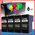 4Pk Remanufactured 74Xl Ink Cartridge For Photosmart C4200 C5200 C5280