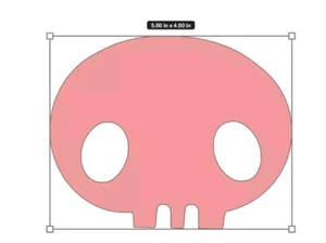 Kuromi's Pink Skull Sticker Vinyl Decal Great for Car Windows Laptop 5x4 Inches! - Picture 1 of 5