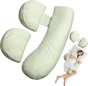 Pregnancy Pillow, Maternity Pillow for Pregnant Women, Soft Maternity Pillow wit - Picture 1 of 7