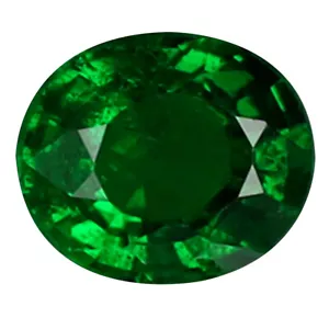 Piedra preciosa granate tsavorita verde sin calentar de corte ovalado maravilloso (5 x 4 mm) de 0,52 quilates - Imagen 1 de 1