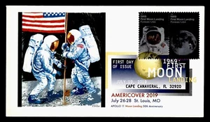 DR WHO 2019 FDC SPACE MOON LANDING ANIV CALLE CACHET COMBO m28320 - Picture 1 of 2